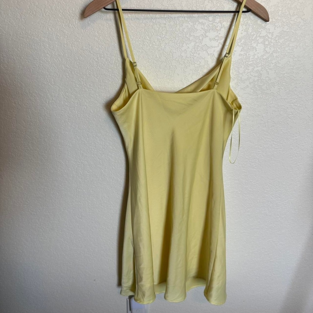 Altar'd State Butter Yellow Cowl Neck Tank Mini Dress, Medium - Picture 3 of 5
